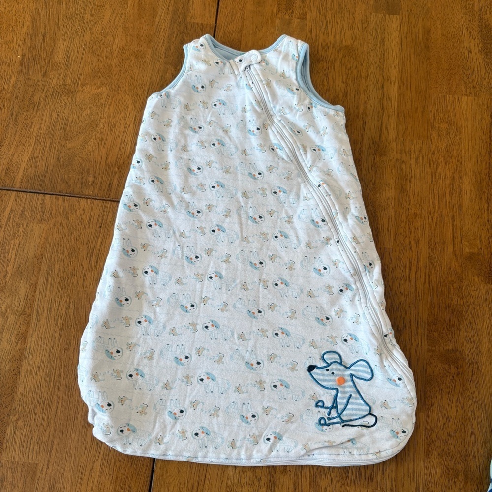 Trois Mouton's - Sleep Sack Baby Mouse Dog blue white stripes 0-6 months